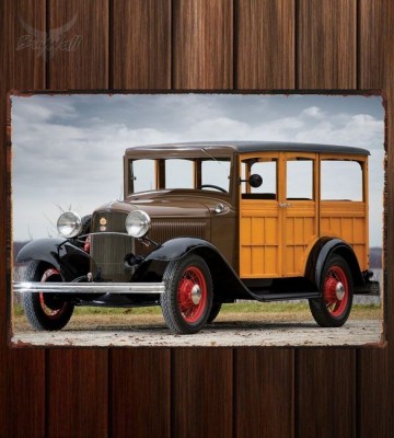 Металлическая табличка Ford Model B Station Wagon (150)